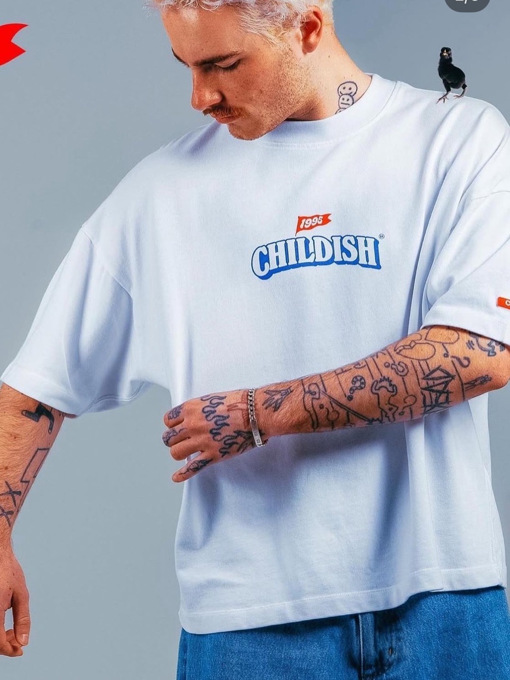 Childish Chicken Lunch Club T-Shirt Large *unisex